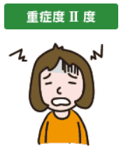 熱中症重症度２のイラスト